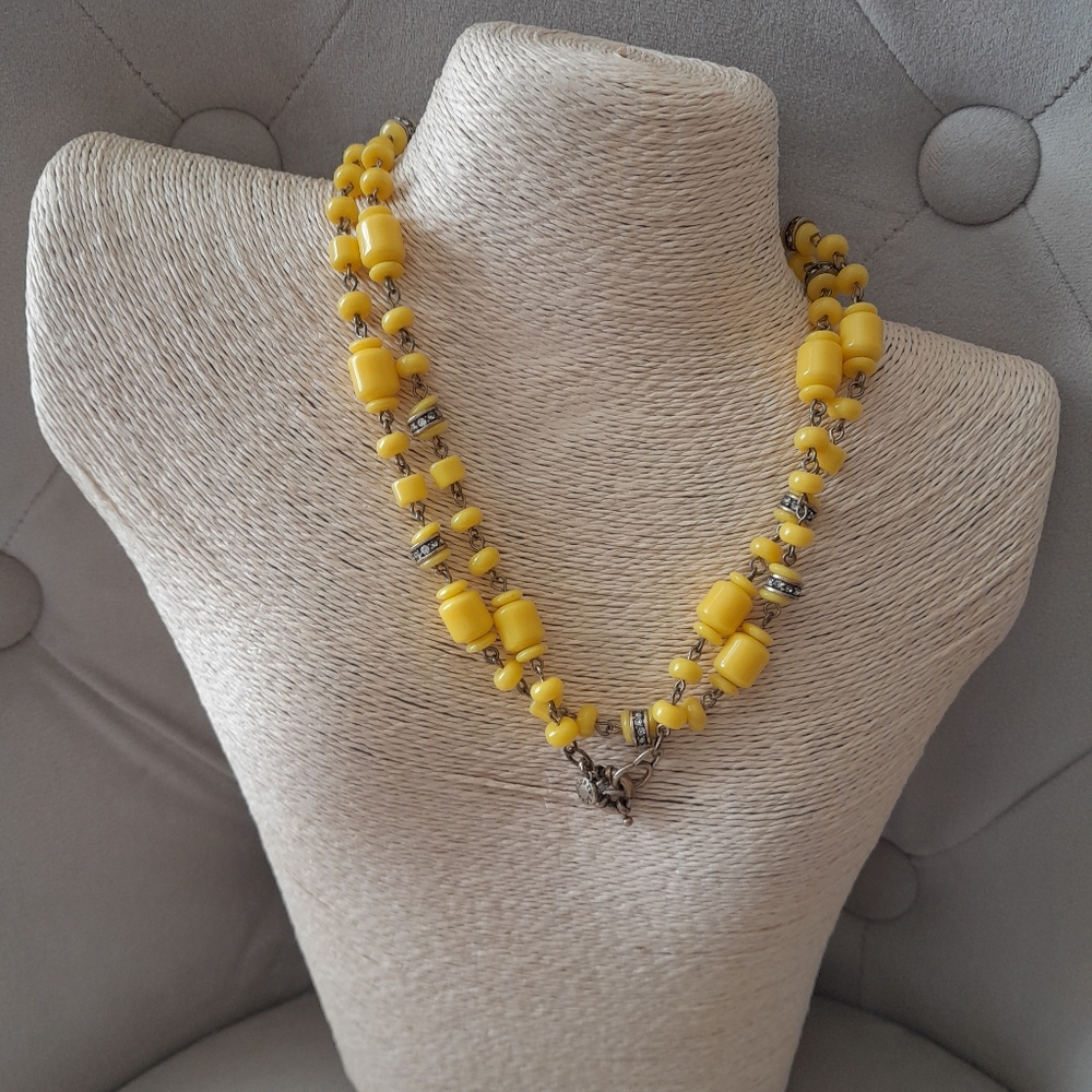 J. Crew yellow link necklace
